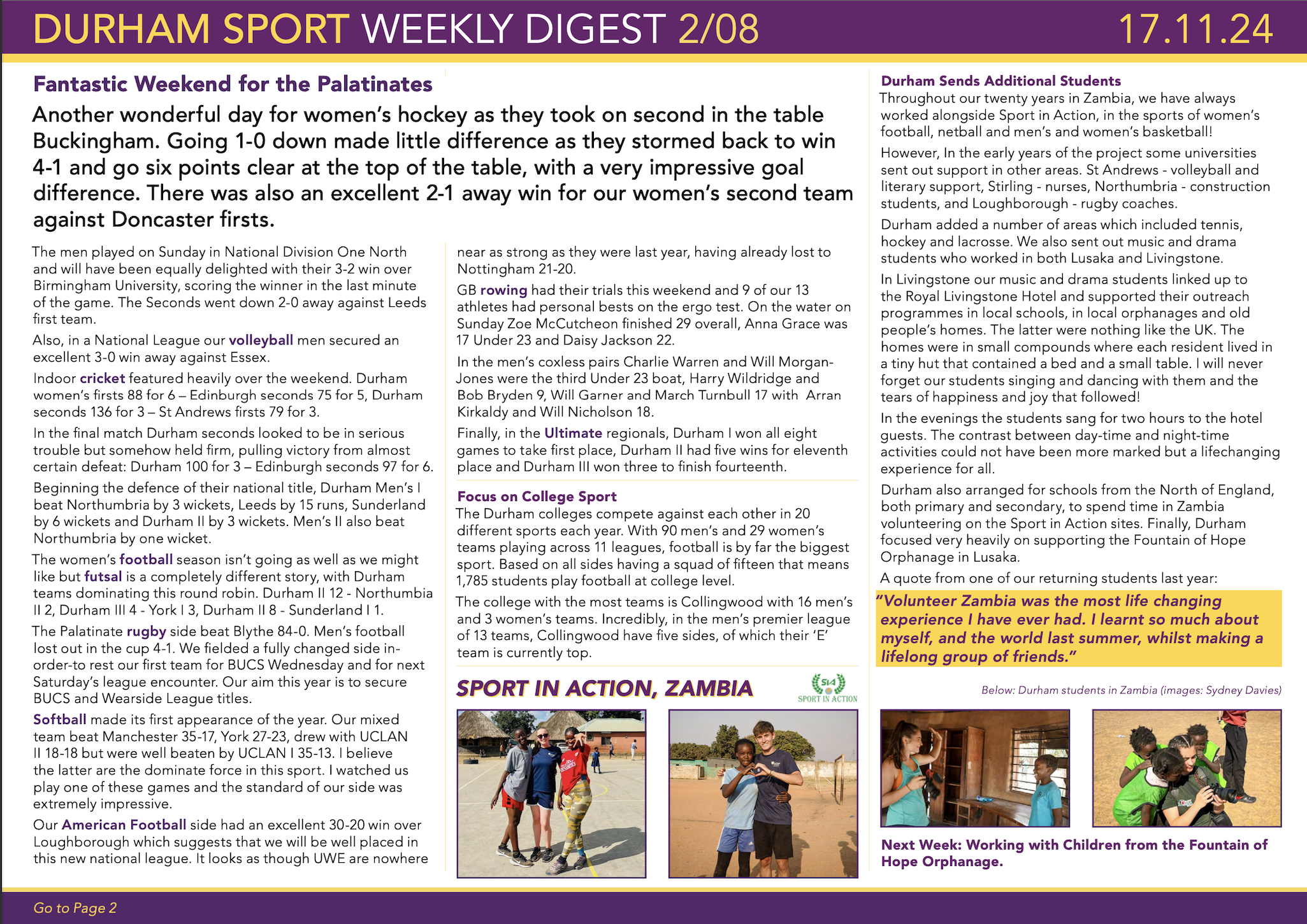 Durham Digest 18 Page 1